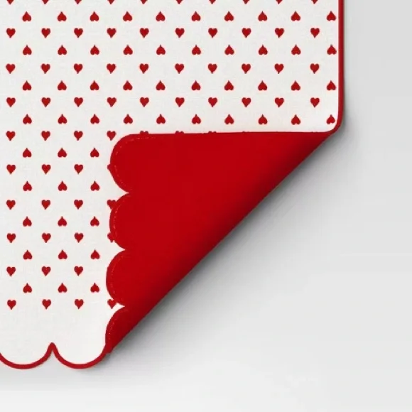 72"x14" Reversible Valentines Hearts Table Runner - Threshold - Picture 7 of 7